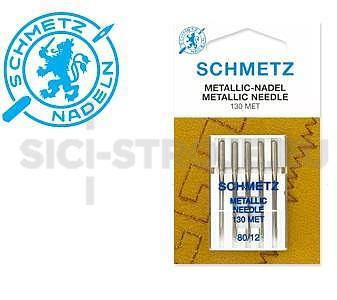 SCHMETZ jehly pro vyšívací kovovými nitěmi  130 MET, 5pcs. 5x80