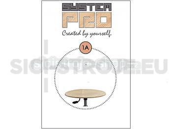 Sedadlo bez opěradla [židlička type] - dřevěné