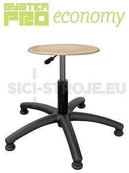 Průmyslová stolička - dřevěná, patky Eco1