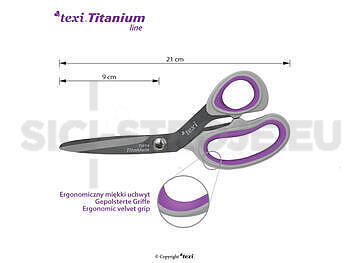 Titanové nůžky TITANIUM Ti814 - 1
